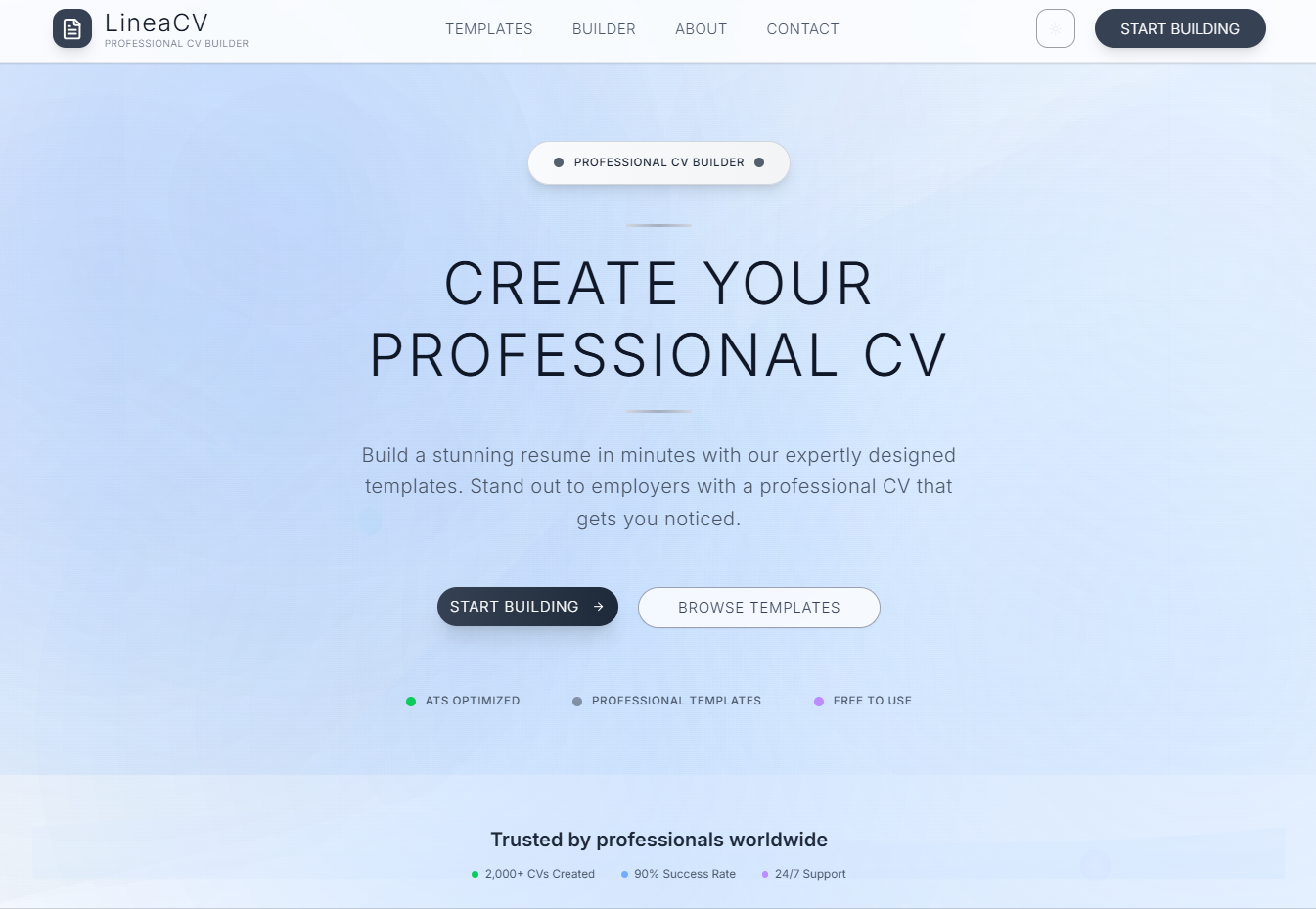 LineaCV - Professional CV Builder